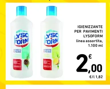 Igienizzante per pavimenti Lysoform