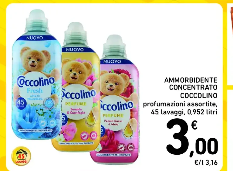 Ammorbidente concentrato Coccolino