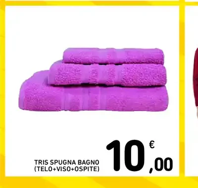 Tris spugna bagno