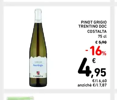 Pinot Grigio Trentino DOC Costalta