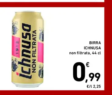 Birra Ichnusa non filtrata