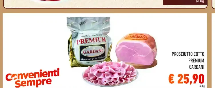 Prosciutto cotto premium Gardani