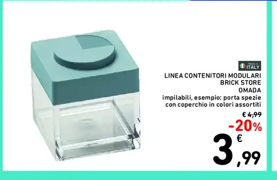 Contenitore modulare Brick Store