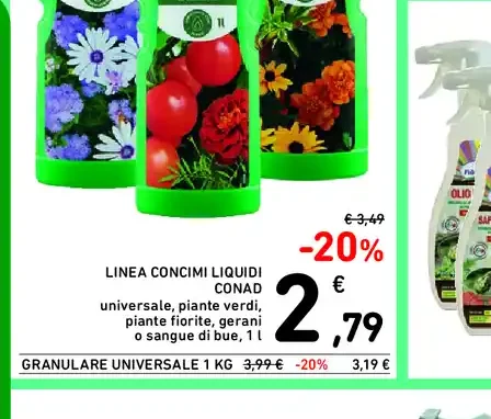 Concimi liquidi Conad