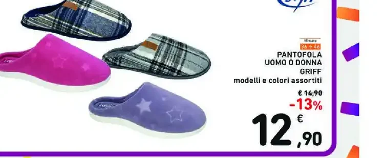 Pantofola uomo o donna