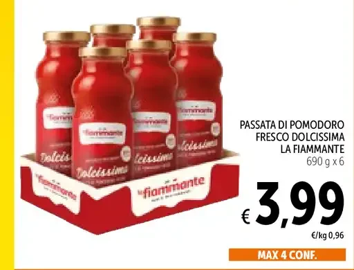 Passata di pomodoro fresco D’Oclissima La Fiammante