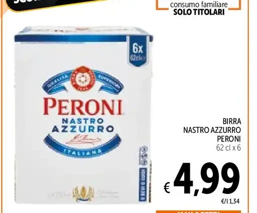 Birra Nastro Azzurro Peroni