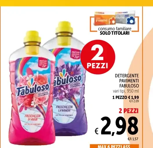 Detergente pavimenti Fabuloso