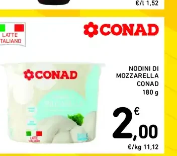 Nodini mozzarella Conad