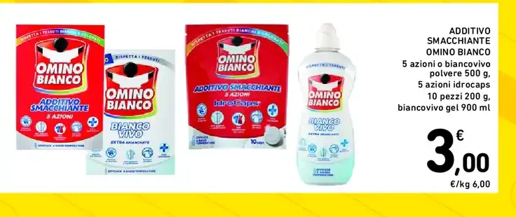 Additivo smacchiante Omino Bianco