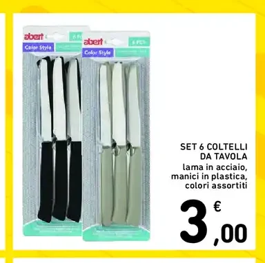 Set coltelli da tavola