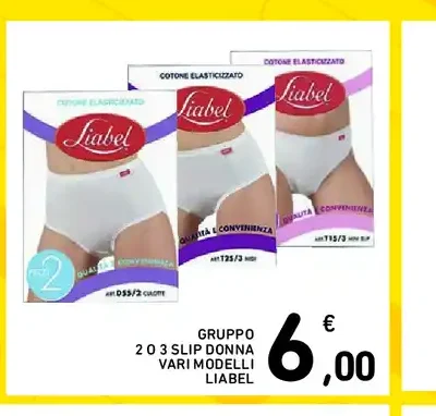 Gruppo 2 o 3 slip donna
