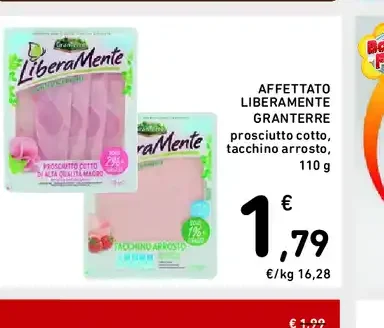 Prosciutto cotto di tacchino Liberamente