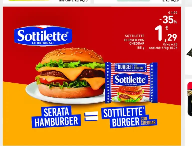 Sottilette Burger Cheddar