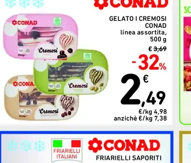 Gelato Cremosi Conad