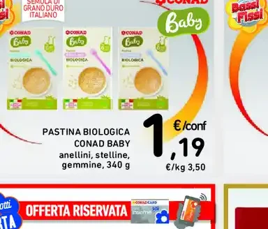 Pastina biologica Conad Baby
