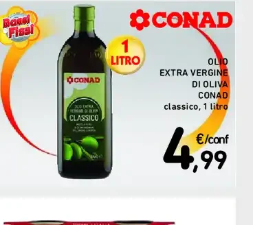 Olio extra vergine di oliva Conad