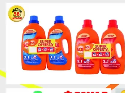 Detersivo per lavatrice Sol