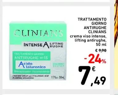 Trattamento giorno antirughe Clinians