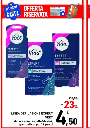 Strisce depilazione Expert Veet