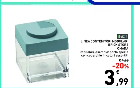 Contenitori modulari Brick Store