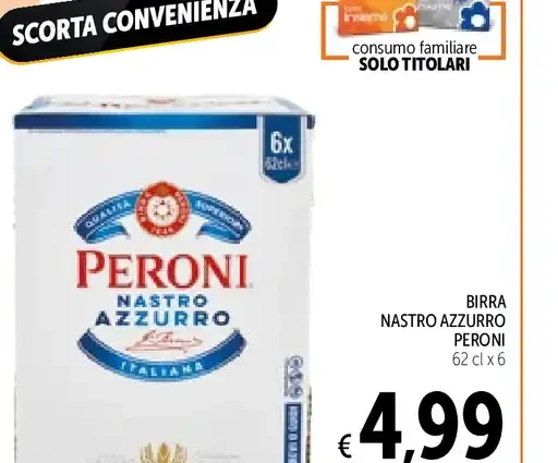 Birra Nastro Azzurro Peroni