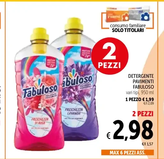 Detergente pavimenti Fabuloso