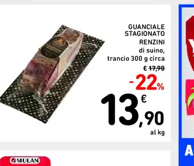 Guanciale stagionato Renzini