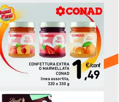 Confettura extra o marmellata Conad
