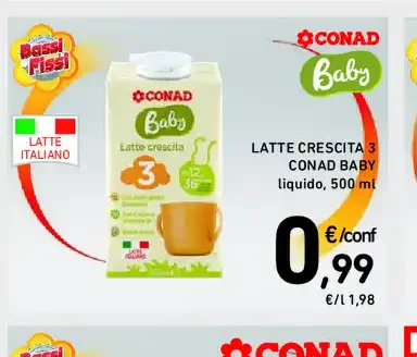 Latte crescita Conad Baby