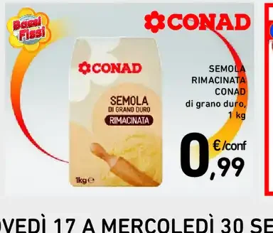 Semola rimacinata Conad