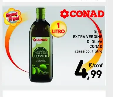 Olio extra vergine di oliva Conad