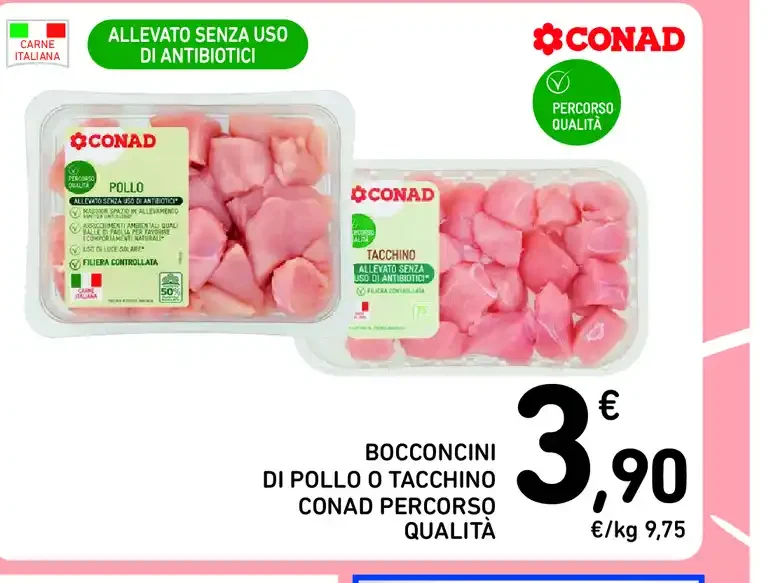 Bocconcini di pollo o tacchino
