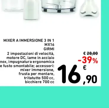 Mixer a immersione