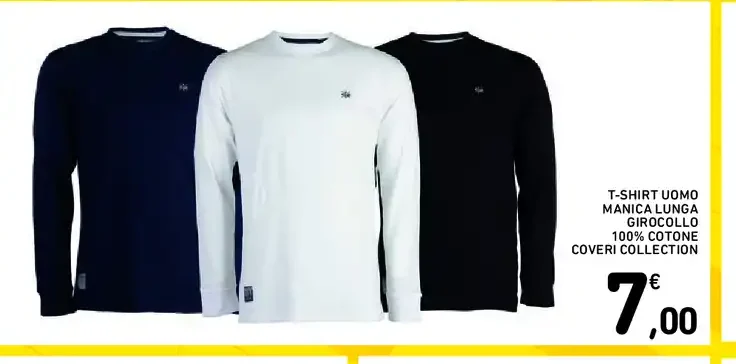 T-shirt uomo manica lunga