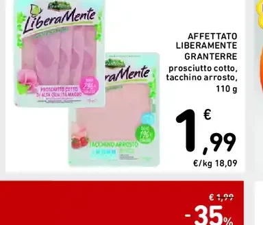 Prosciutto cotto arrosto tacchino Affettato Liberamente