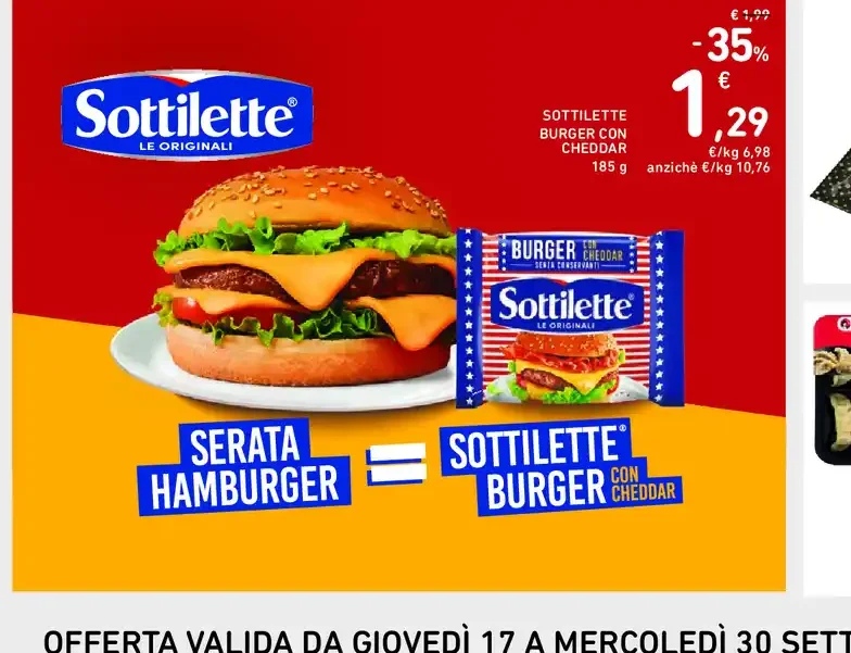 Sottilette Burger Cheddar