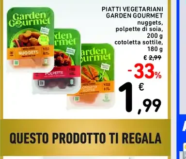 Piatti vegetariani Garden Gourmet