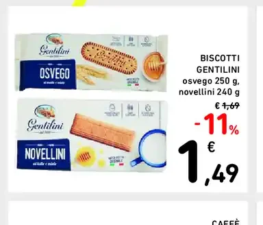 Biscotti Gentilini Osvego e Novellini