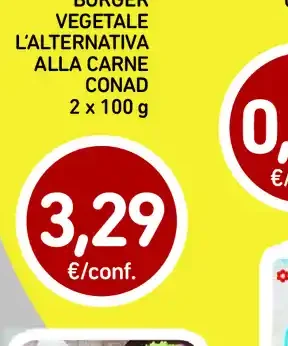 Burger vegetale L'alternativa alla carne Conad