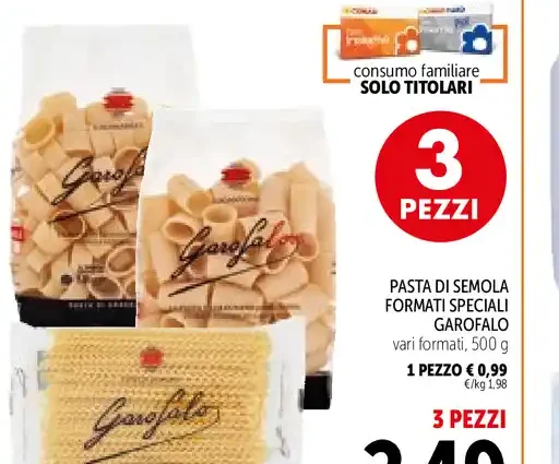 Pasta di semola Garofalo formati speciali, 500 g