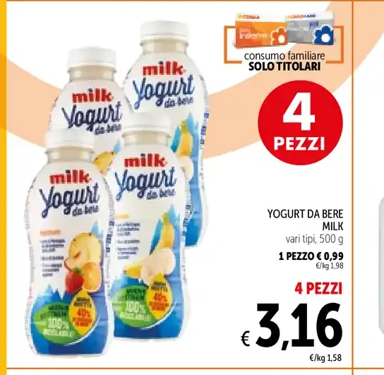 Yogurt da bere Milk