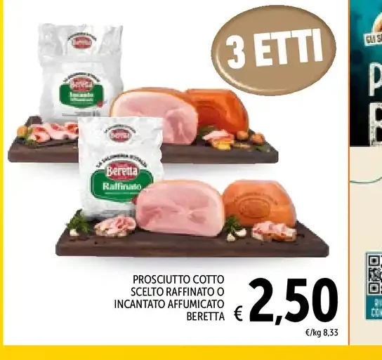 Prosciutto cotto scelto raffinato Beretta