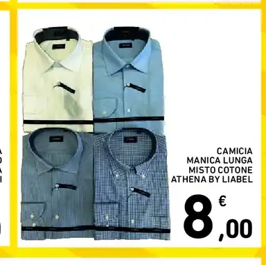 Camicia uomo misto cotone