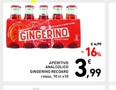 Gingerino aperitivo analcolico