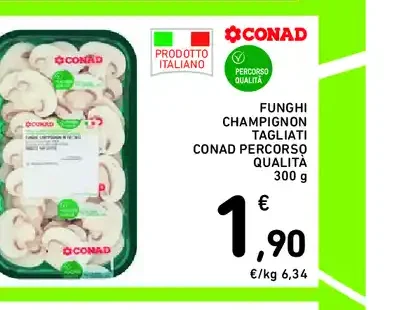 Funghi champignon tagliati