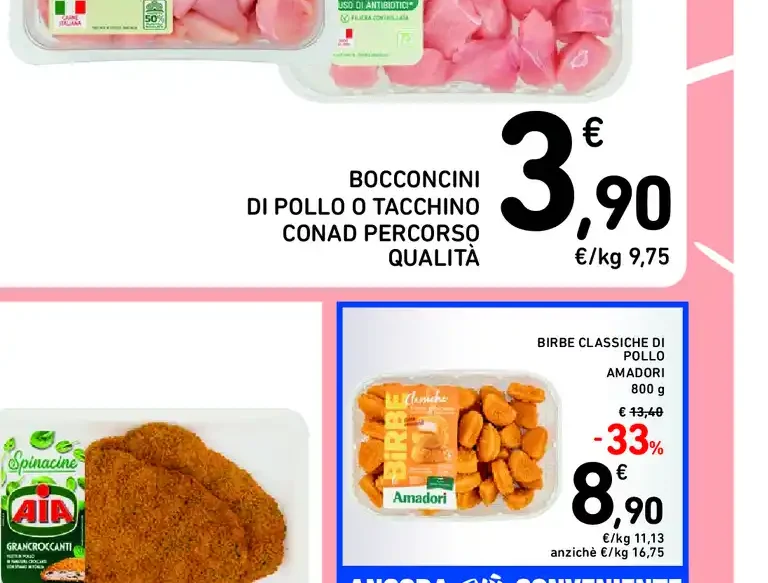 Bocconcini di pollo o tacchino