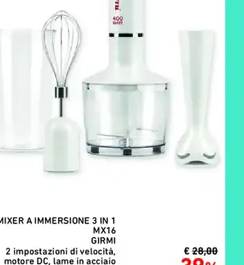 Mixer a immersione 3 in 1 MX16
