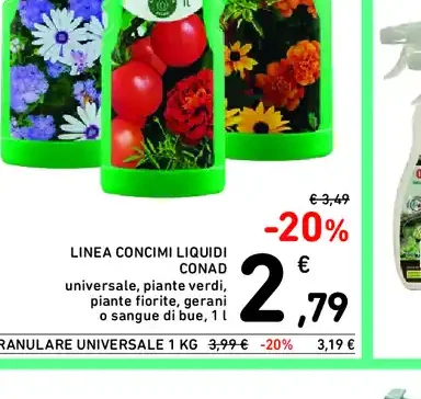 Concimi liquidi Conad Giardino