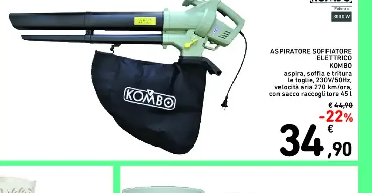 Aspiratore soffiatore elettrico
